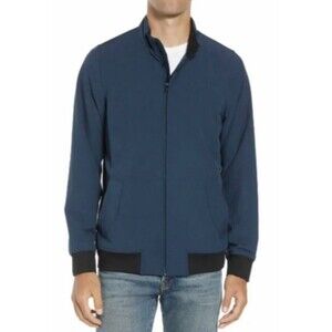 Travis Mathew Jacket Men Small Ridgley Golf Dual Zip Stretch Lightweight Bomber